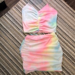 Two piece rainbow set from fashion nova !